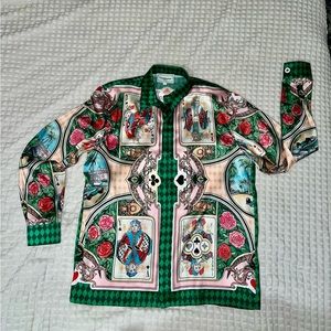 Mens dress silk shirt Casablanca